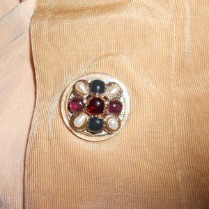 Vintage Chanel Gripoix Cruiciform Design Button - image 1